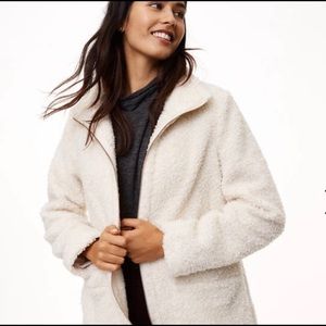 LOFT Fleece Funnel Neck Coat
